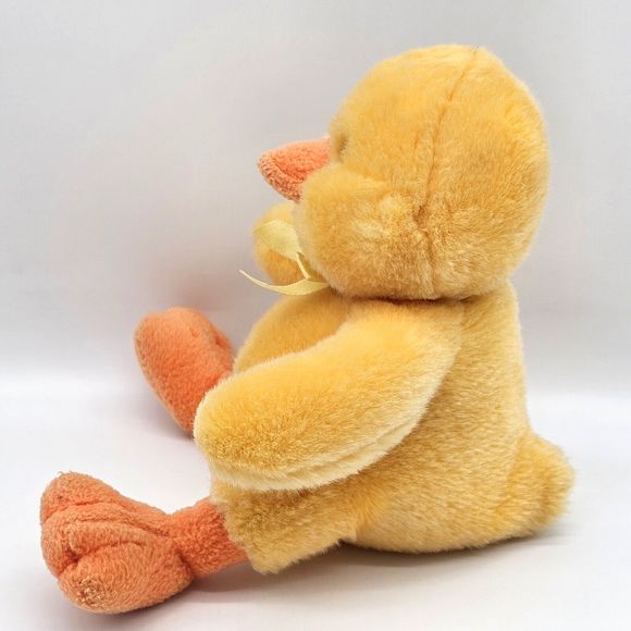 Russ Berrie Baby Chick Plush 8" Easter Basket Russ Plus Yellow Duck Soft Toy - Picture 3 of 9